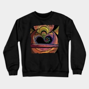 Dramatic Spiral Fractal Crewneck Sweatshirt